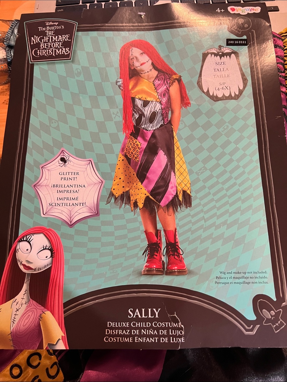 The Nightmare Before Christmas Sally Deluxe Kids Costume - Multi-Color